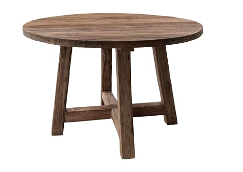 MASSIVMOEBEL24.DE Esstisch Teak 120x120x78 Natur unbehandelt Bassano #146