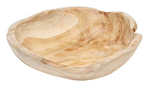 Creative Co-op Teak Wood Bowl (Each one Will Vary) Schale, braun