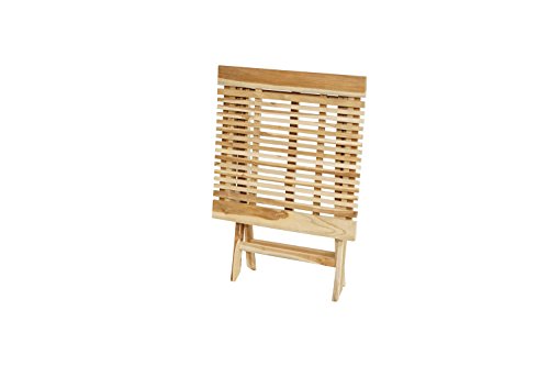 Ploß Outdoor furniture Milford Klapptisch, Eco Teak Natur, 70 x 70 x 75 cm