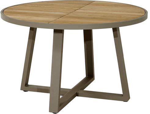 Ploß Wellington Design-Loft-Tisch, Natur Premium-Teak, 100x100 cm, Robust & Langlebig