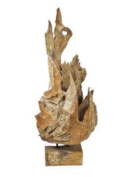 INNA-Glas Teak Wurzel Holz, Natur, 150cm - Dekoholz - Naturdeko