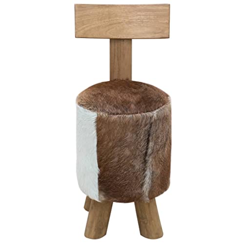 Generico kangqiling Hocker braun aus Massivholz Teakholz, braun, 285206