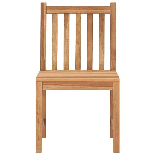 [Enshey Gartenstühle 2 Stk.Massives Teakholz] – Gartenm?bel-Set mit Teak-Sesseln und Holzsitzen für Gartendekoration und Entspannung
