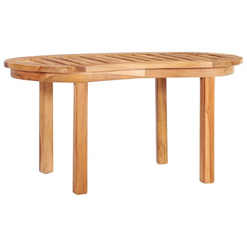MOBCANT Couchtisch, Beistelltische Stubentisch Sofa Tisch Nachttisch Geeignet für Büro Wohnung Hotel Teehaus 90x50x45 cm Massivholz Teak