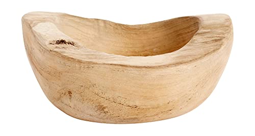 Muubs - Rustic - Bowl, Schüssel, Schale - Teakholz - 200 ml - Maße (Ø x H): 13 x 7 cm