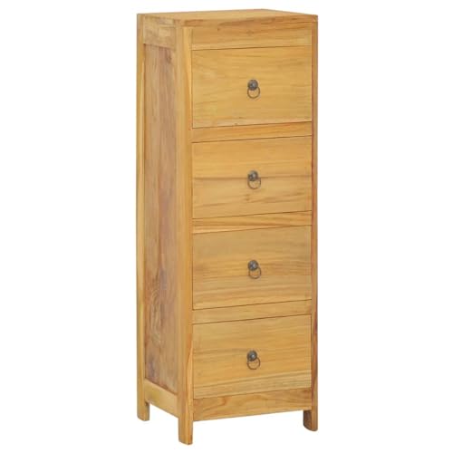 Xichuzi Kommode, Kommoden & Sideboards, Komodenschrank, Sideboard Schlafzimmer, Schlafzimmermöbel, 40x30x100 cm Massivholz Teak