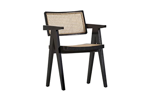 Stylefurniture Sessel, Teak, schwarz, B56 T62 H86 cm