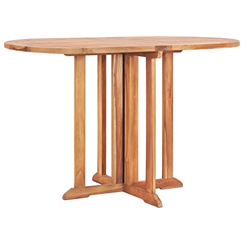 TEWTX7 Schmetterling Gartentisch Klappbar Beistelltisch Terrassentisch Klapptisch Gartentisch für Garten Terrasse und Balkon Terrassenmöbel 120x70x75cm Teak Massivholz