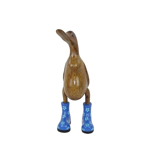 trendforge® - Handgefertigte Deko-Enten aus Teakholz - Vielfältige Modelle - Natürliche und hochwertige Holzfiguren für den Innen- und Außenbereich - einzigartiges Geschenk