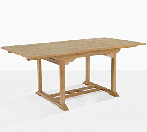 Esstisch ausziehbar Parma Teak Massivholz Breite 100 cm, Länge 120 bis 170 cm