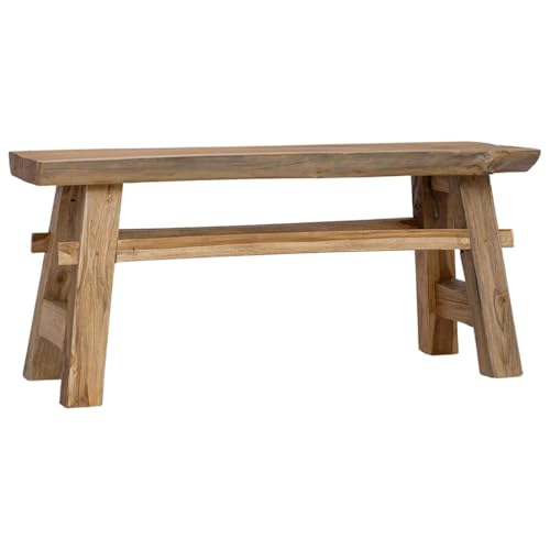 Woonisher Bank Gemischtes Altholz und Massivholz Teak 100x28x43 cm