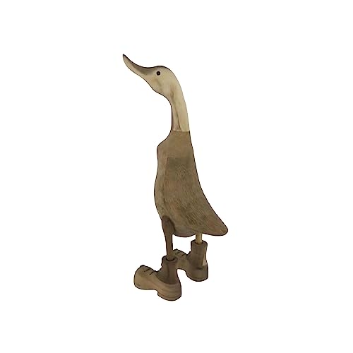 trendforge® - Handgefertigte Deko-Enten aus Teakholz - Vielfältige Modelle - Natürliche und hochwertige Holzfiguren für den Innen- und Außenbereich - einzigartiges Geschenk