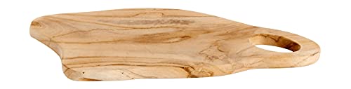 Muubs - Louie - Schneidebrett aus Wurzelholz -Teakholz - organische Form - Maße (LxBxH): 33 x 15 x 1,5 cm