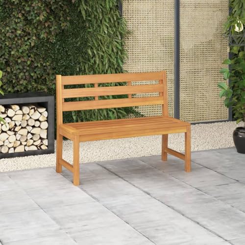 Juroupi Gartenbank Garten Sitzbank Balcony Furniture Garten Lounge Sitzbank Outdoor 114 cm Massivholz Teak