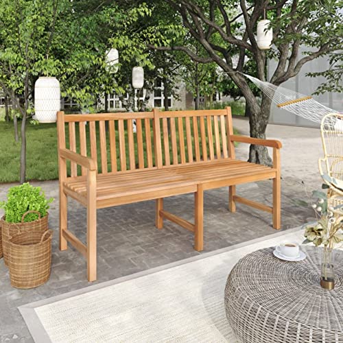 Juroupi Gartenbank Garten Sitzbank Balcony Furniture Garten Lounge Sitzbank Outdoor 150 cm Massivholz Teak - 316623