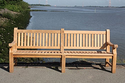 MALO Garden Hochwertiger Teak FÜNFSITZER Parkbank Elefantenbank Gartenbank Sitzbank Garten Bank
