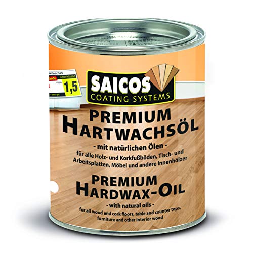 Saicos 3328 500 Premium Hartwachs Öl 2.50 l teak
