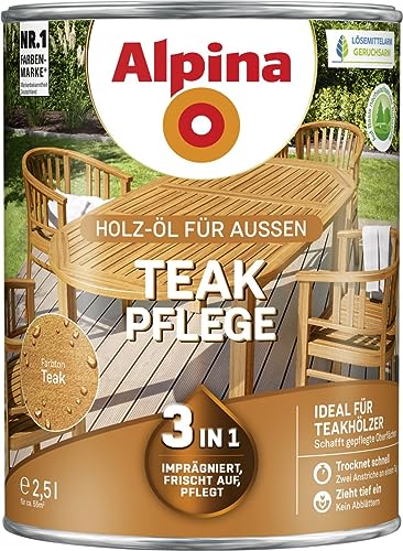 Alpina Teaköl 2,5L (Teak-Pflege)