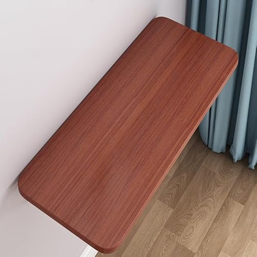 Zusammenklappbarer Wand-Werkbank, multifunktional, versteckbar, schwimmender Tisch für Küche, Waschküche, tragbarer Teak-Klapptisch (80 x 30 cm)