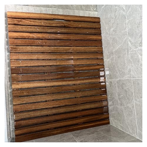 Teak-Badematten Für Den Außenbereich, Für Badezimmerboden Dusche, Große Und Kleine Teak-Duschmatte Für Wohnmobilboden Wohnmobil Zuhause, 36 34 32 30 28 27 26 25 24 23 22 21 20, Strapazierfähig,