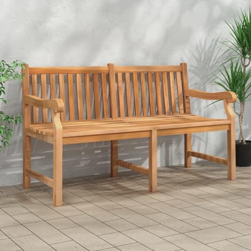Juroupi Gartenbank Garten Sitzbank Balcony Furniture Garten Lounge Sitzbank Outdoor 150 cm Massivholz Teak - 316639