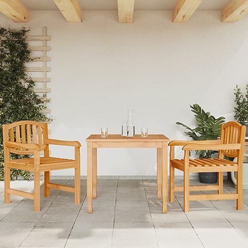 Xichuzi Gartenstühle 2 STK. 58x59x88 cm Massivholz Teak Gartensessel, Campingstuhl, Hochlehner, Balkonmöbel, Balkonstuhl, Terrassenstühle, Balkon Stuhl, 364407