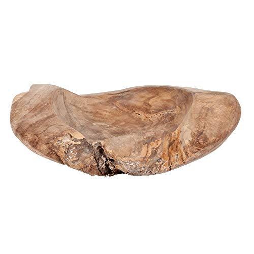 LEBENSwohnART Schale PREMIUM BOWL ca.: 40cm Durchmesser Teak-Wurzelholz handmade massiv Holz