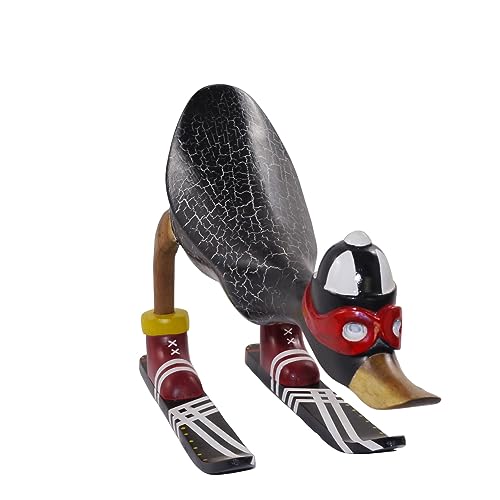 trendforge I Handgefertigte Deko-Enten aus Teakholz I Vielfältige Modelle I Natürliche und hochwertige Holzfiguren für den Innen- und Außenbereich I einzigartiges Geschenk