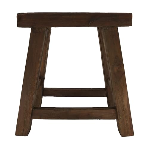 DKNC - Hocker Tallinn - Teakholz - 40x30x45cm - Braun