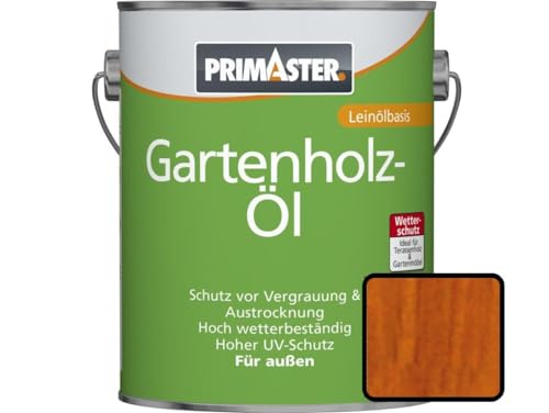 Primaster Gartenholzöl 2,5L Teak Holzschutz &-Pflege Wetterfest UV-Schutz