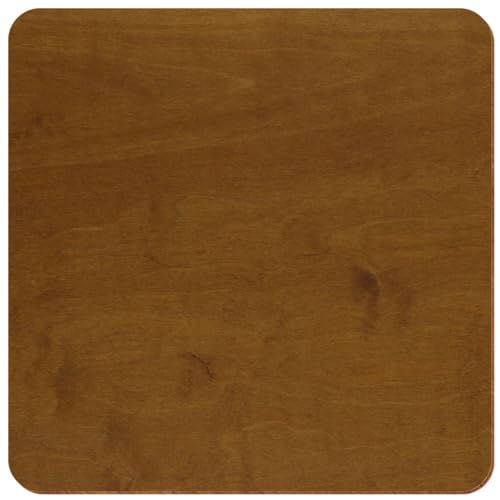 Holz Quadrat Teak beidseitig lackiert Deko Basteln 3-50cm aus 3mm Birkensperrholz einzeln oder im Set erhältlich, Größe:47cm, Pack mit:50 Stück