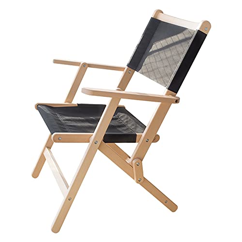WEIZIWF Stuhl Massivholz Klappstuhl Portable Outdoor Buchenholz Liegestuhl Rückenlehne Stuhl Folding Set Teak-Stuhl klappstuhl (Color : B)