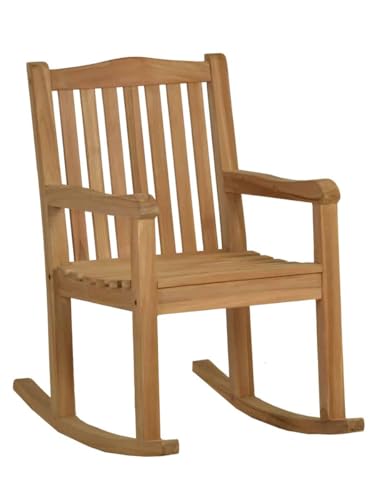 MiaMöbel Gartenstuhl 56x98x88 cm Gartenmöbel Outdoor Modern Massivholz Teak Honig