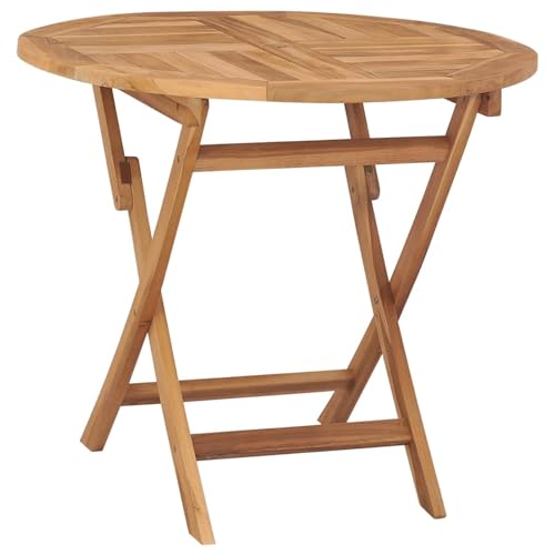 Rantry Gartentisch Klappbar 85x76 cm Massivholz Teak Gartentisch Terrassentisch Balkontisch Couchtisch Garten Esstisch Tisch Esstisch für Terrasse Garten