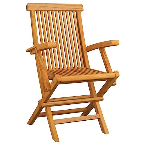 [Enshey] Outdoor-Stühle aus Teakholz – 4-teiliges Gartenmöbel-Set, Liegestühle mit anthrazitfarbenen Kissen – hochwertige Outdoor-Sitzgelegenheiten aus massivem Holz zum Entspannen-Anthrazit
