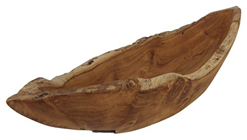 Beho Natürlich gut in Holz Teak Deko Schale Boot Dulang Boat Tray ca. 52x15x7 cm Unikat handgefertigt mit Zertifikat geeignet für Lebensmittel 2606