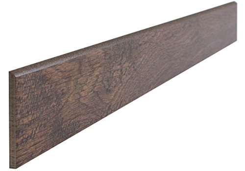  Wood Teak  Sockel 7,2x60,8 cm, Feinsteinzeug in Holzoptik (Sockel)