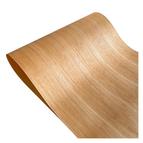 HKVTVCYPYA 55 cm Breite, natürliches Teak-Muster, Holzfurnier, Heimdekoration, Renovierung, DIY, Holzarbeiten, Schrankreparatur, Furnierblätter