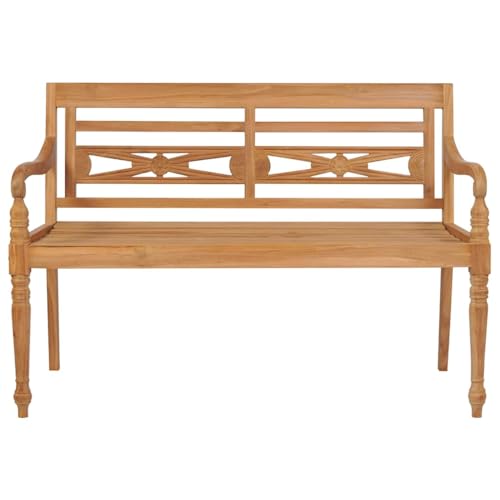 Generico Kangqiling Bank Batavia 120 cm Teak, braun, 43052