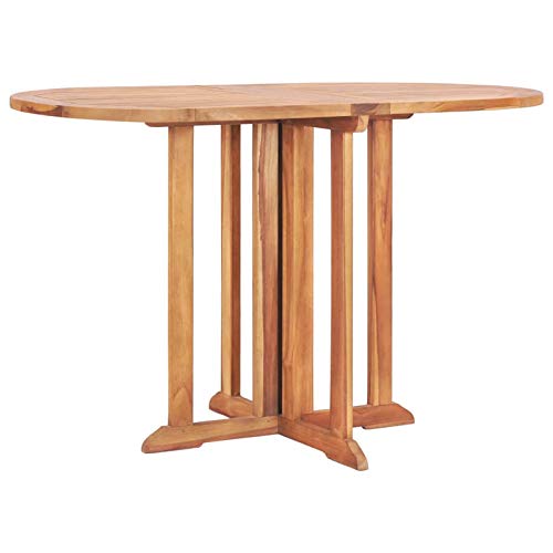 Rantry Gartentisch Butterfly Klappbar 120x70x75 cm Teak Massivholz Gartentisch Terrassentisch Balkontisch Couchtisch Garten Esstisch Tisch Esstisch für Terrasse Garten