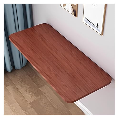 Wandmontierter Esstisch aus Teakholz, platzsparend, zusammenklappbar, für Wäsche und Büro, Werkbank, schwimmender Laptoptisch, vielseitige Lösung 120 x 25 cm