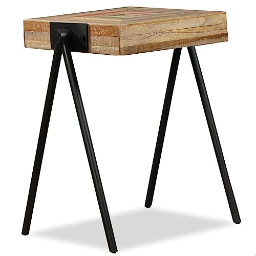 HEFZGDB Beistelltisch Recyceltes Massivholz Teak Esstisch Wohnzimmertisch Sofa Tisch Bartisch für Arbeitszimmer Schlafzimmer Balkon Wohnbereich