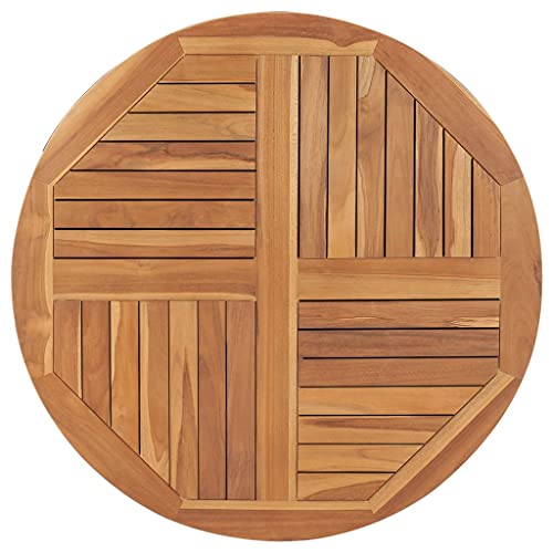 SDWEHO7 Tischplatte Bürotischplatte Holzplatte Ersatztisch Platte Holztischplatte Esstischplatte für Heimwerker, Arbeitsplatten & Tische, Massivholz Teak Rund 2,5 cm 90 cm