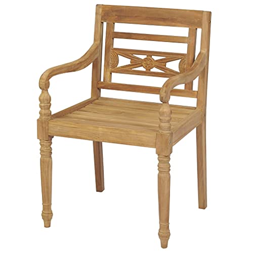 Generisch Kangmusi -Stühle 2 STK. Massivholz Teak, 43051