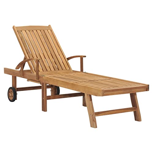 XINCXIN Sonnenliege, korbsessel Outdoor Patio Chairs gartenstuhl hochlehner relaxliege Wohnzimmer Geeignet für Garden Home Camping Outdoors Terrace Massivholz Teak