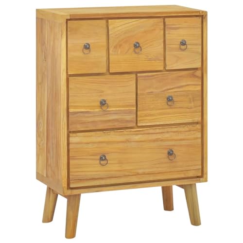Xichuzi Kommode, Kommoden & Sideboards, Komodenschrank, Sideboard Schlafzimmer, Schlafzimmermöbel, 56x30x80 cm Massivholz Teak