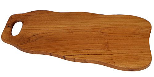 Schönes 40 cm Holz Schneidebrett Teakholz Deko Bali Teak 5