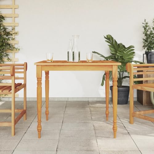 Myheimly Batavia-Tisch 85x85x75 cm Massivholz Teak