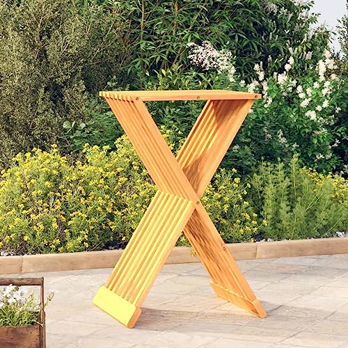 NQJIBUE Stühle Klapphocker 40x32,5x70cm Massivholz Teak Klappstühle & Hocker