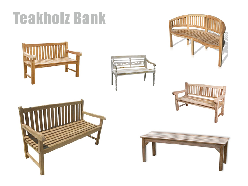 Teak Bank Teakholz